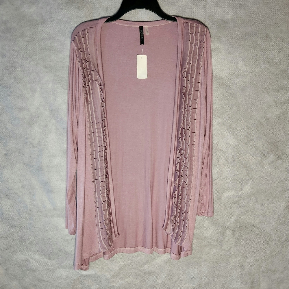 Forever Rayon/Spandex Blend Open Front Cardigan